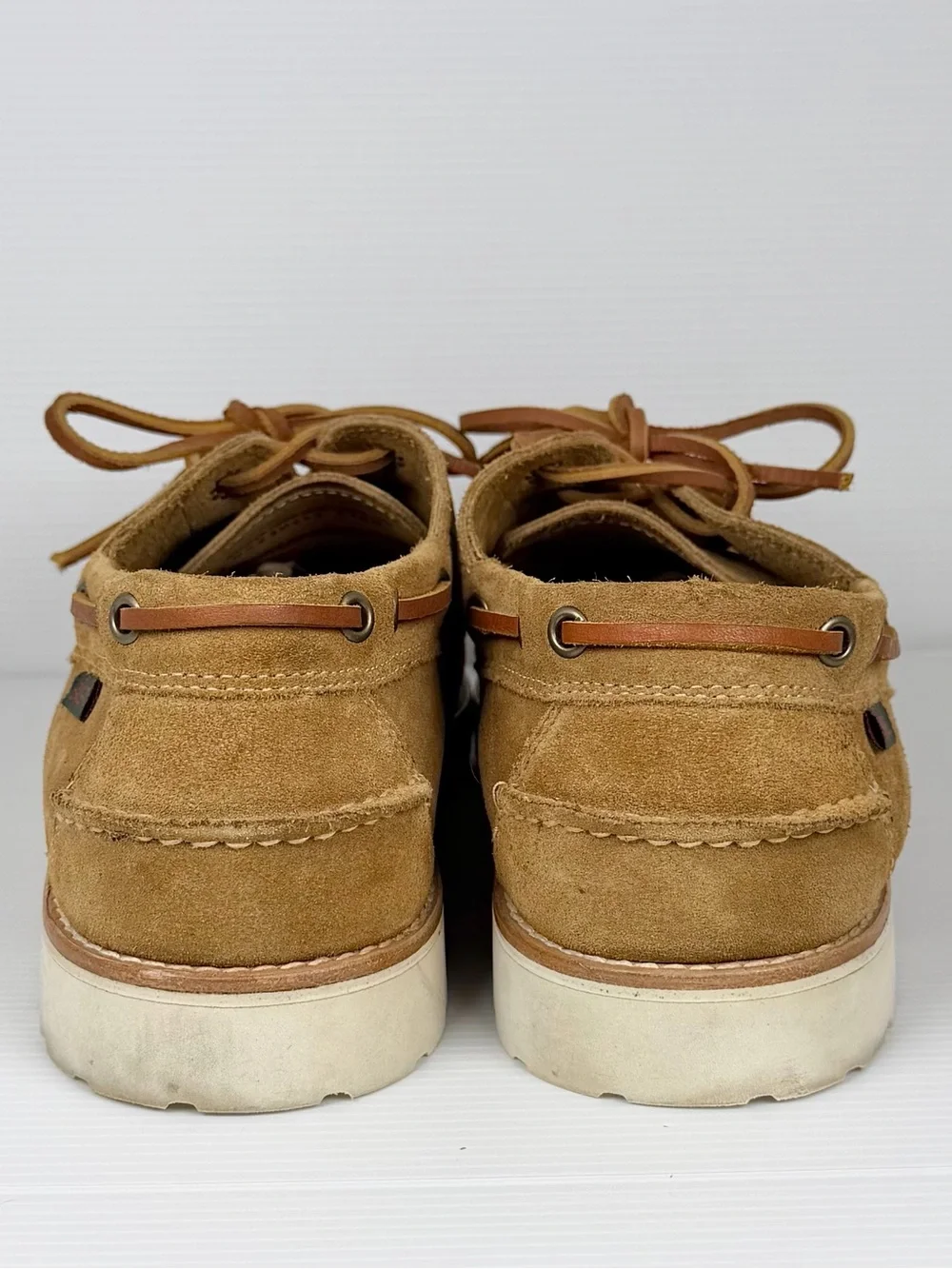 G.H. Bass Ranger Camp Moc Super Lug Tan Suede Boat Shoes Men’s 11.5 D